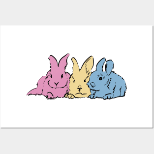 Cute bunnies Posters and Art